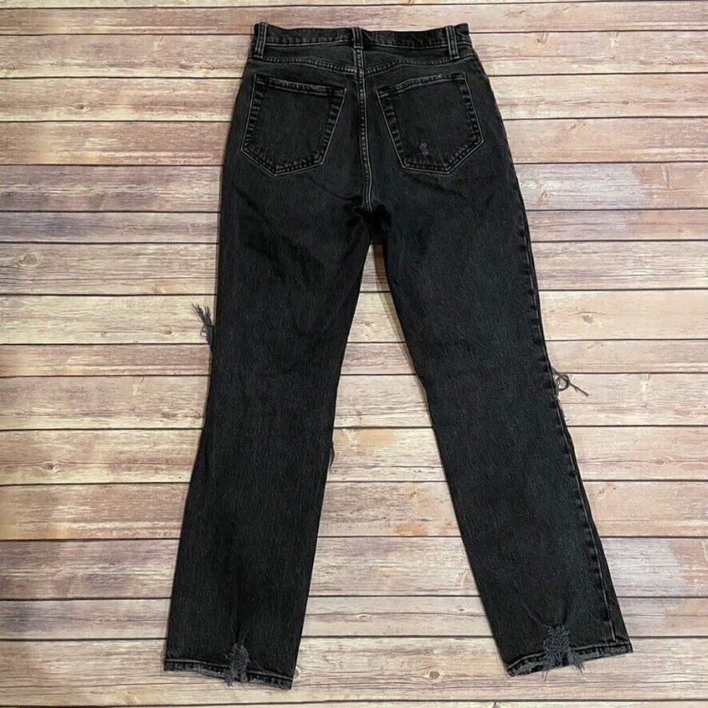Abercrombie & Fitch 90s Straight Ultra High Rise Jeans Rip - Picture 2 of 6